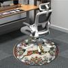 1pc Winter Deer Office Round Area Rug, Under Office Chairs Bedroom Living Room Home Decor, Room Deco
