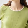 Zhaojun Women's Lyocell Tencel Knit Short Sleeve Tee