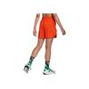 Adidas Solid Color Logo Print Elastic Waist Shorts Women Shorts Orange HG6874