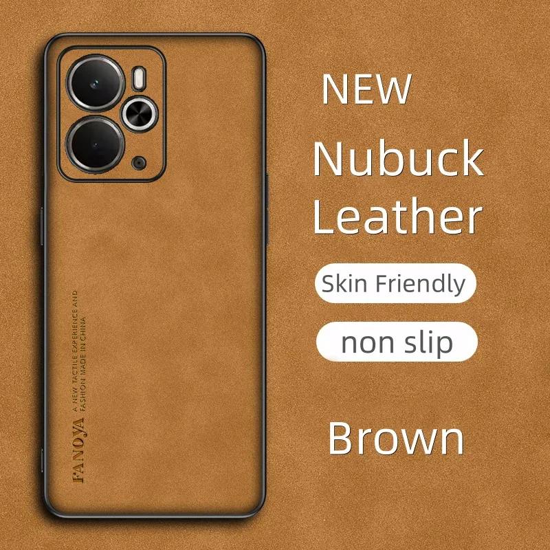 

Phone Case for Realme 14 5G Artificial Leather Business High-end Frosted Full Protection Shockproof Case Cover
