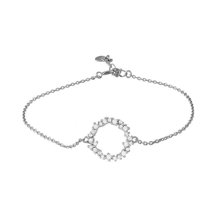 Bracelet - LUXENTER - Thilak - Argent 925 - Rhodié - Zircone Taille Brillantante