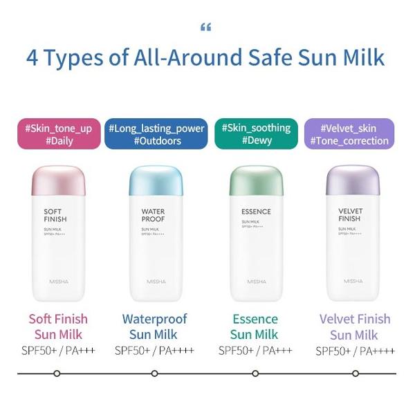 MISSHA All Around Safe Block Essence Sun Milk EX SPF50+ PA+++ 70ml