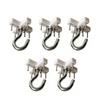 5Pcs No Drill Ceiling Hooks Heavy Duty Inverted Hanging Seamless Nails Eye Screws Hooks For Top Curtain Ropes Wire Hanging