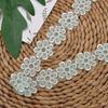 Exquisite Embroidered Flowers Organza Lace Handmade Clothes Skirts Hats Home Textiles Decorations Patches Applique Accessories