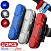 1/2PCS USB Rechargeable LED Bike Light Waterproof Bicycle Seatpost Cycling Tail Light Safety Warning Bicycle Rear Light