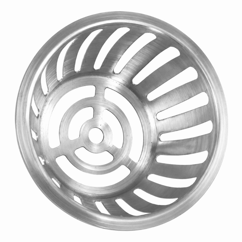 2PCS Stainless Steel Floor Drain Cover Dome Shape Storm Drain Filter Durable Drain Cover Garden