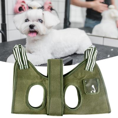 Yousheng Pet Grooming Hammock Good Bearing Capacity Fastener Tape with Small Pocket Dog Hammock Restraint Bag Pet Accessory