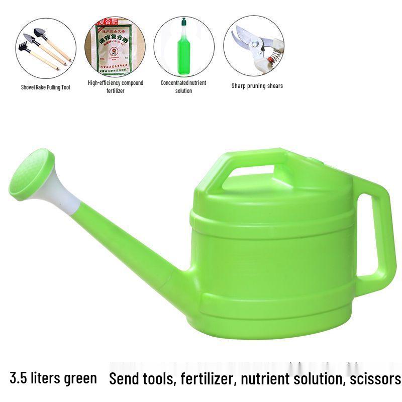 Large Capacity Garden Watering Can with Long Spout and Thickened Plastic