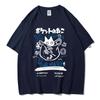Men Women Cartoon T-Shirts 2024 Summer Harajuku Kawaii Cat Printed Short Sleeved Tees Couple Streetwear Loose Clothes Y2K Tops