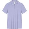 Champion All-Weather Series Solid Color Breathable Short Sleeve Polo Shirt Women Tops Yangxu-Purple 162430114-4