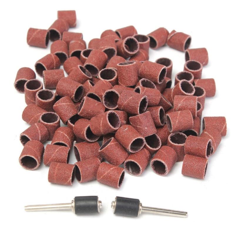 102/132Pcs Sanding Drums Sand Bands Sand Mandrels Drum Woodworking Drill Rotary Abrasive Tool