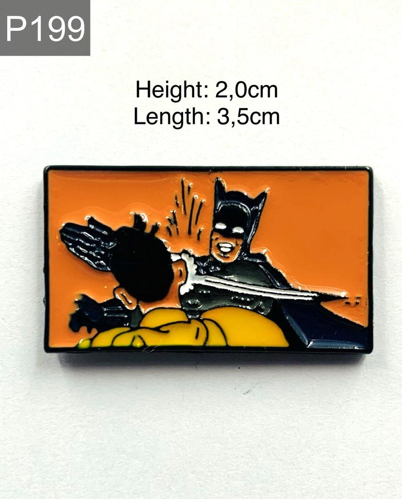 New Enamel Pin Batman Slapping Robin Metal Connector Gift Birthday 1 Piece