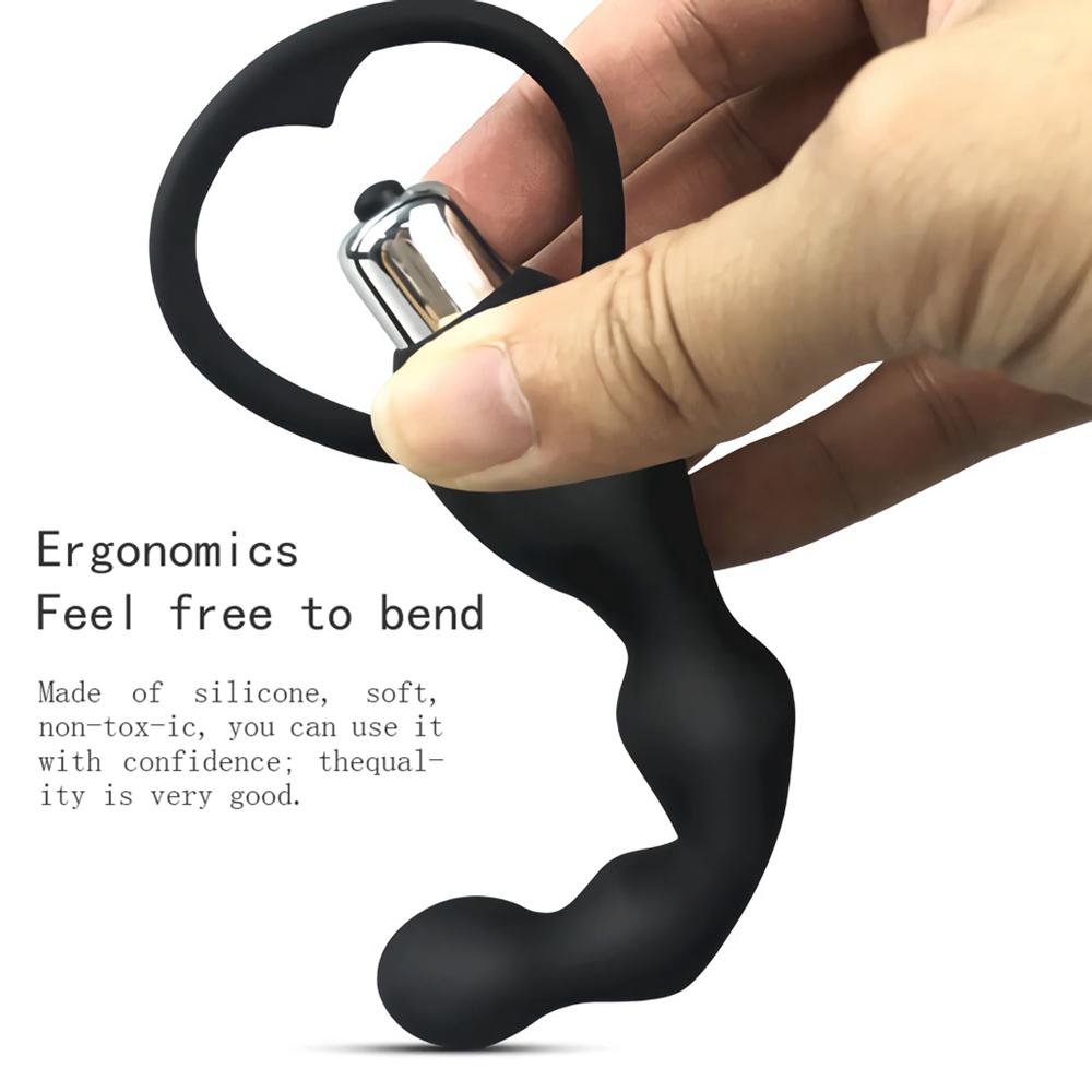 Anal Vibrator Sex Toy for Women Anal Beads Vibrators Gay Prostate Massage Smooth Butt Soft Silicone Plugs Dildo Couple Sex Goods