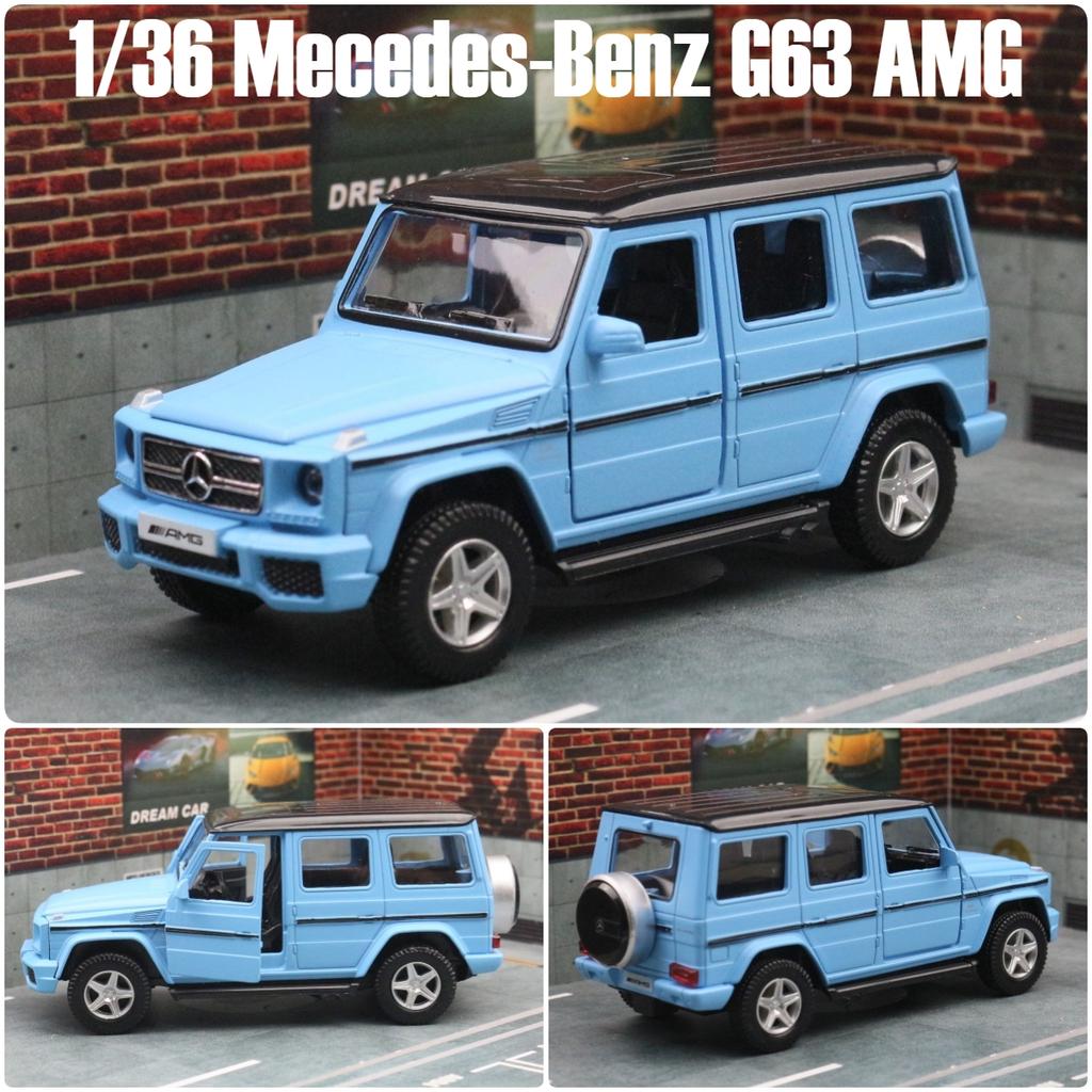 1/36 Mercedes-Benz G63 G-Class Toy Car Model For Children RMZ CiTY SUV Sport Diecast Miniature Pull Back Collection Gift For Boy