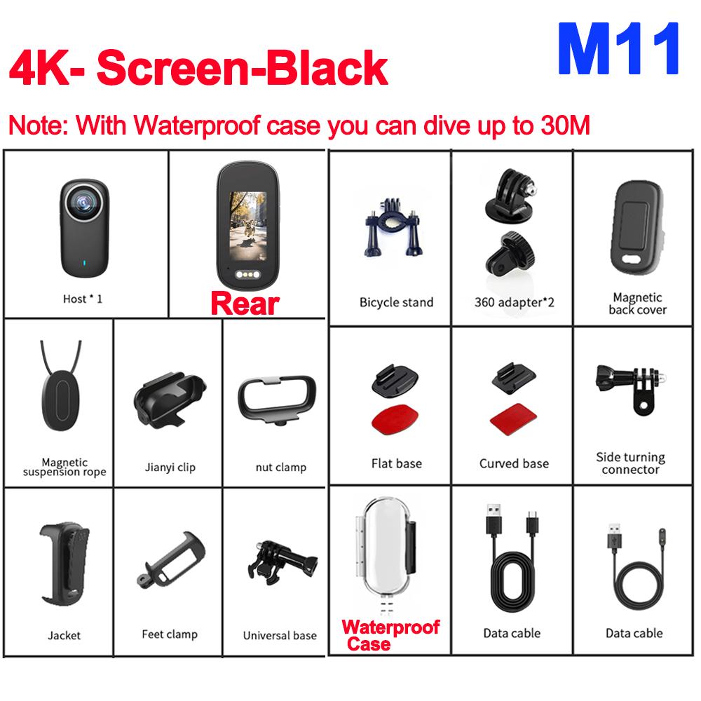 Outdoor Sports Camera In Helmet Motorcycle Bike Sport Mini Filming Bicycle Action 4K Professional Body Cam And Video Cameras Mtb