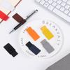 Multicolor Self-adhesive Pen Clips Elastic Loop Leather Pencil Holder Organizer Office Stationery Lightweight Notebook Accessories