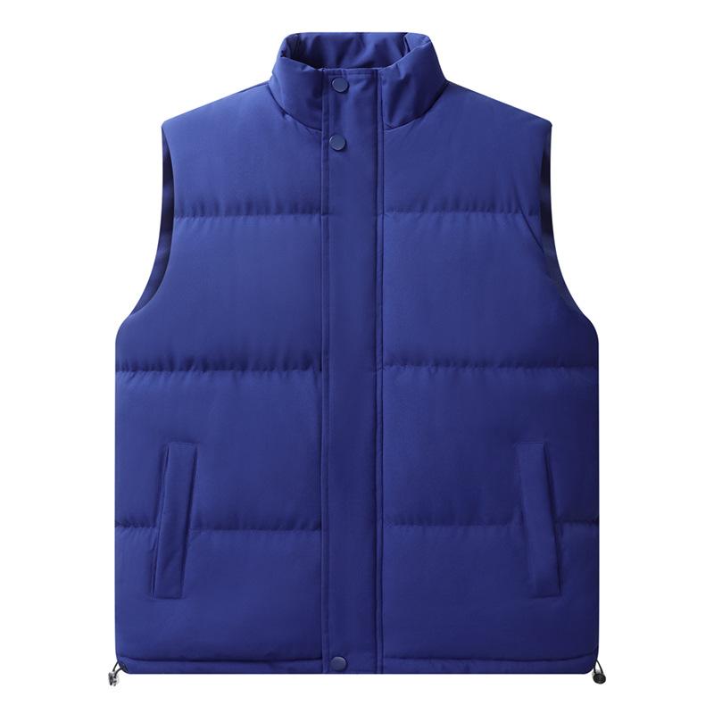 Winter Solid Color Vest Men's Handsome Trendy Couple Thermal Vest Youth Cotton Casual Jacket Men