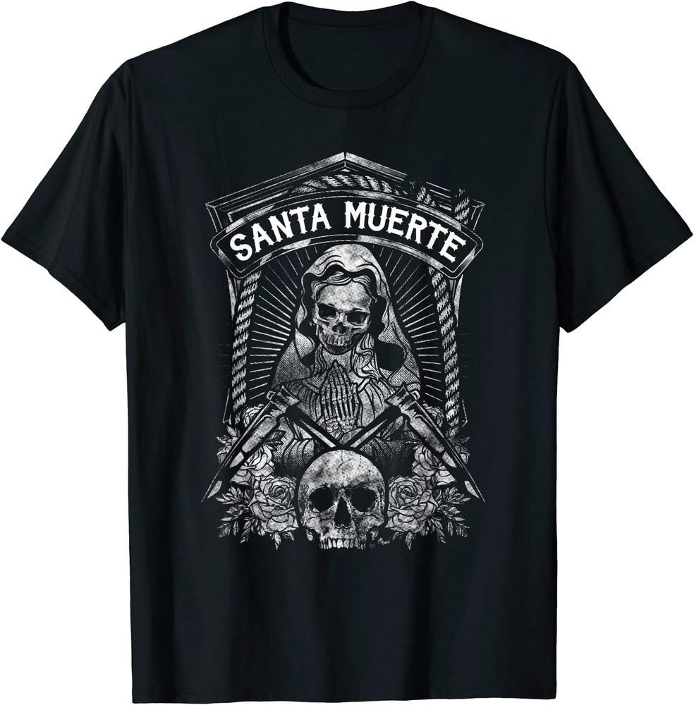 

La Santa Muerte the Mexican Grim T-Shirt Size S-5XL Unisex T-Shirt L