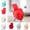 Stretchy Seat Cover Soft Chair Protective Case Multiple Colors Pleated Skirt Chair Covers Hotel