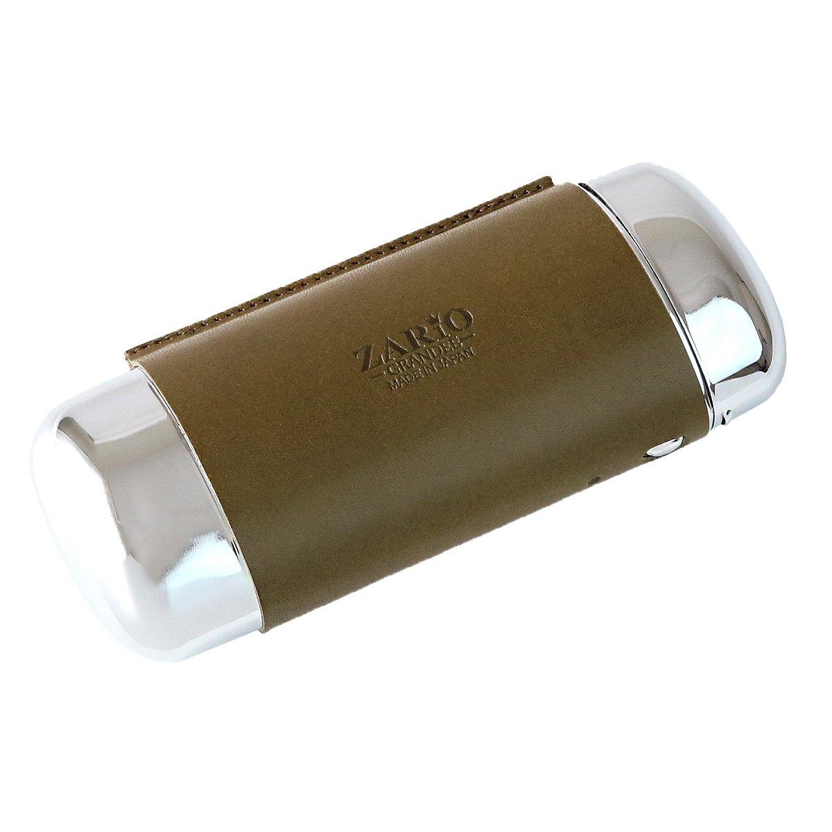 

Zario Grande Футляр-пенал для очков для мужчин и женщин, из натуральной кожи Точиги, сделано в Японии, [ZAG-7022] (зеленый) зелёный