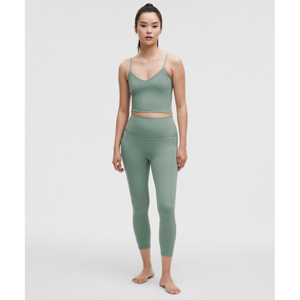 Lululemon Align  Cropped CAmi TAnk Top  Light Support  A B Cup crAter Blue