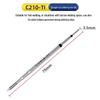Repairman 210 Soldering Iron Tip - Universal Domestic Head for Sugon T26, C210 Heating Core, Straight Point & Bent Blade.
