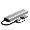 Tech-Protect Hb03 Hub Adapter 5In1 Type-C + Usb2.0 + Usb3.0 + Rj45 Space Grey