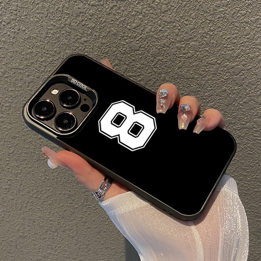 Number Football Phone Case For IPhone 16 15 14 13 12 11 Pro Max X XR XSMAX 8 7 Plus Matte Shockproof Back Cover