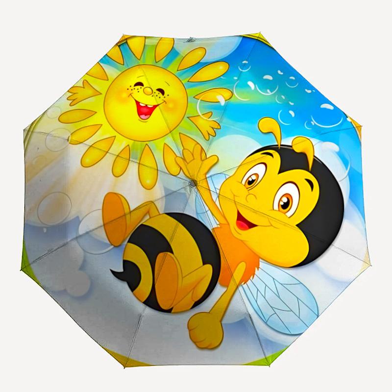 

1pc Happy Bee Folding Umbrella | Elegant Design, Fashionable Accessory, Durable Construction, Sturdy Ribs yy251107054