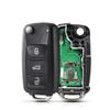 KEYYOU With Cutting Service New For VW Volkswagen Caddy Eos Golf Jetta Polo Touran Passat 5K0837202AD 434Mhz ID48 Remote Car Key