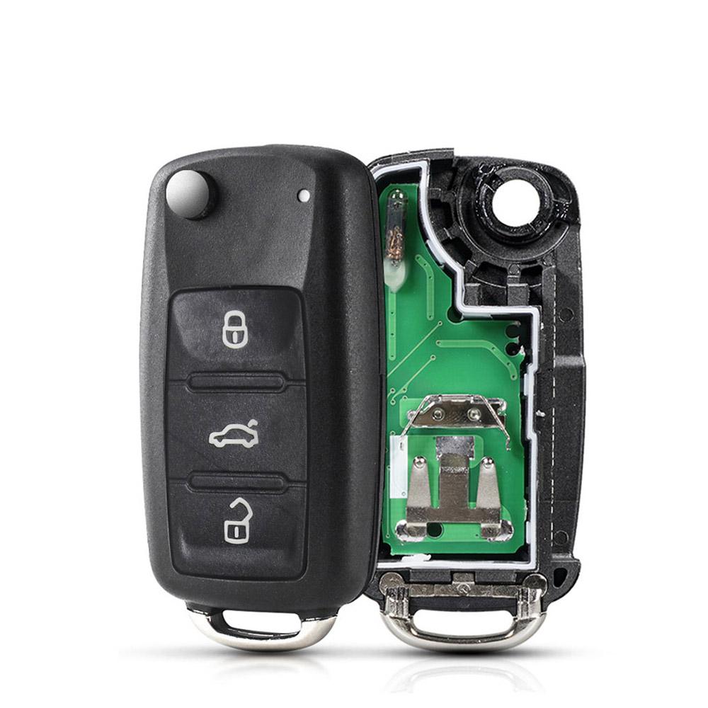 KEYYOU With Cutting Service New For VW Volkswagen Caddy Eos Golf Jetta Polo Touran Passat 5K0837202AD 434Mhz ID48 Remote Car Key