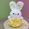 Plaid Skirt Little White Rabbit Plush Toy Exquisite Cute Doll Doll Eight Inch Grab Machine Doll Wedding Gift