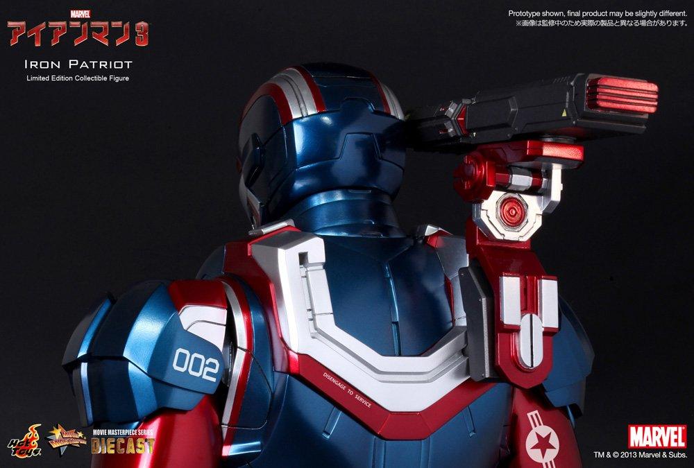 Movie Masterpiece DIECAST Iron Man 3 Scale Figure Iron Patriot 1/6