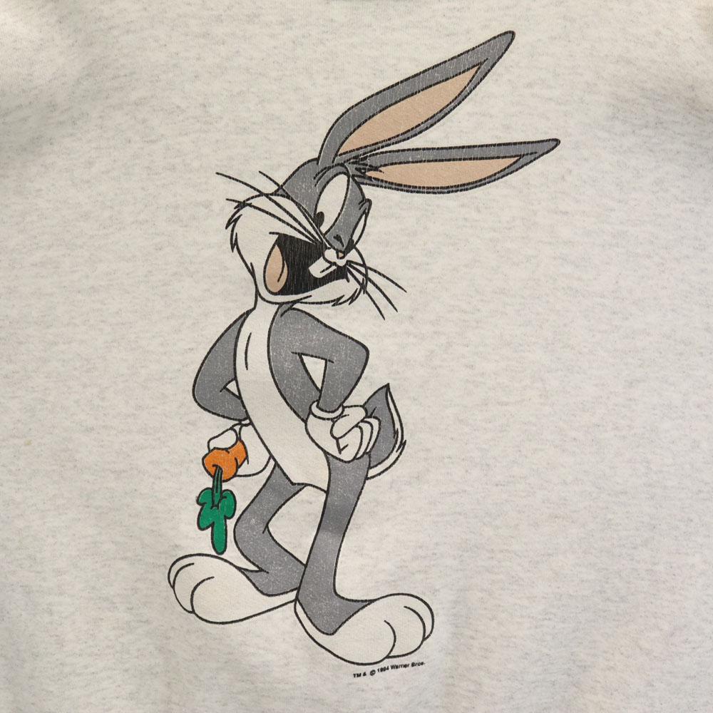 LOONEY TUNES 90s Old Warner Brothers made in the USA Long sleeve sweat trainer Men's Used