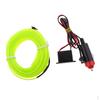 3M Car Neon Cold Light EL Wire Strip Tube for 12V Drive Inverter Green