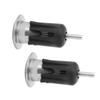 1 Pair Aluminum Alloy Bike Bicycle Handlebar Grip End Cap Plug Stopper Accessory(Titanium)