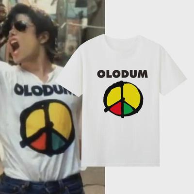 MJ Michael Jackson Same Style Olodum Graphic 100Cotton Unisex Tshirt 2026 Summer New Unisex Fashion Shirt Fan Commemorative Gift