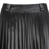 ANEW GOLF Women Sp Leather Like Pleated Skirt_Bk
