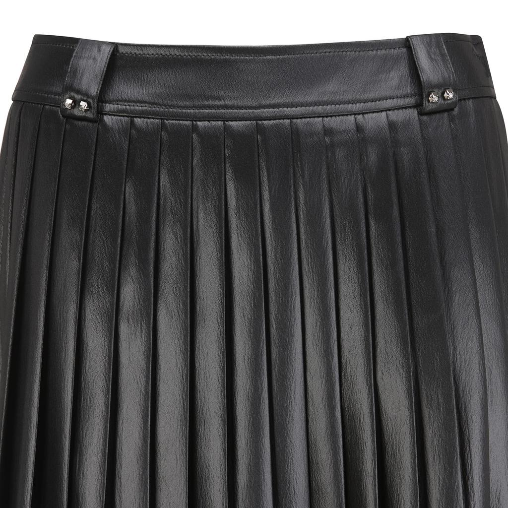 ANEW GOLF Women Sp Leather Like Pleated Skirt_Bk