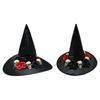 Cappello da Mago di Halloween Cappelli da Strega Cappelli da Strega Moda Cappello a Punta con Ampio Bordo Costumi Cosplay di Halloween per Donne