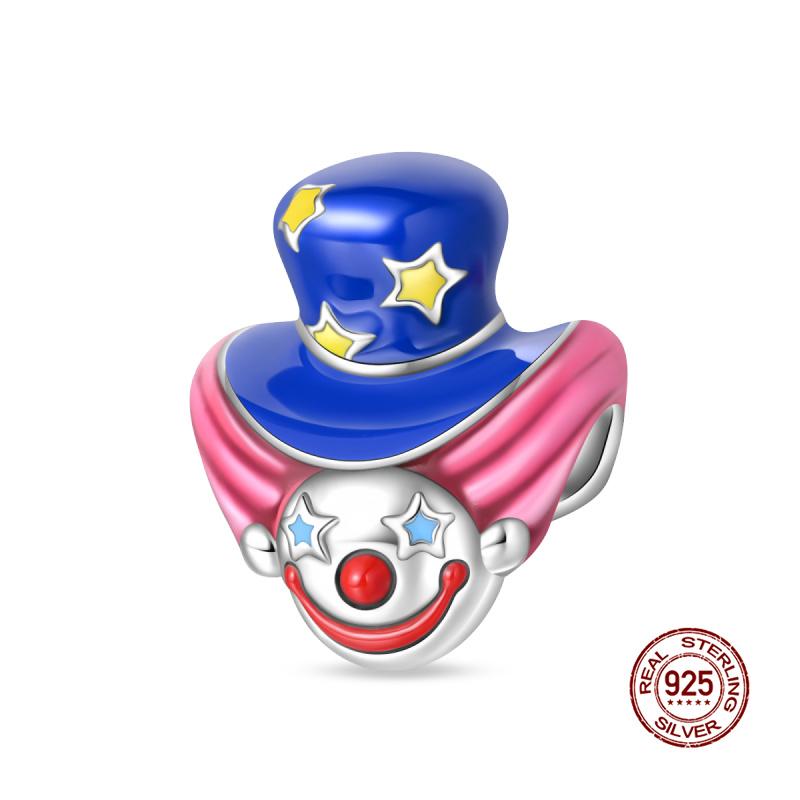 New In Original Charms Copper Clown Series Mask Pendant Charms Fits 3Mm Original Bracelet Women Diy Jewelry Gifts