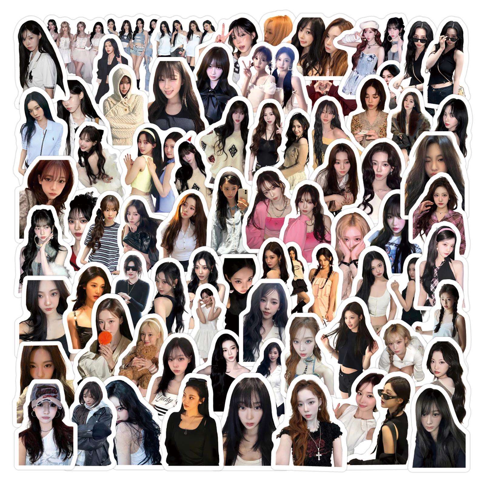 105 Korean Girl Group AESPA Trendy Graffiti Stickers for Water Bottles & Tablets