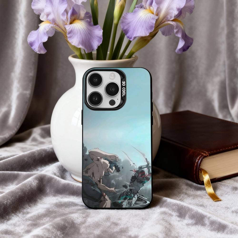 Web Novel S-Shangri-La F-Frontier Phone Case For iPhone17,16,15,14,13,12,11 Plus,Pro Max Black Candy Silver Phone Case