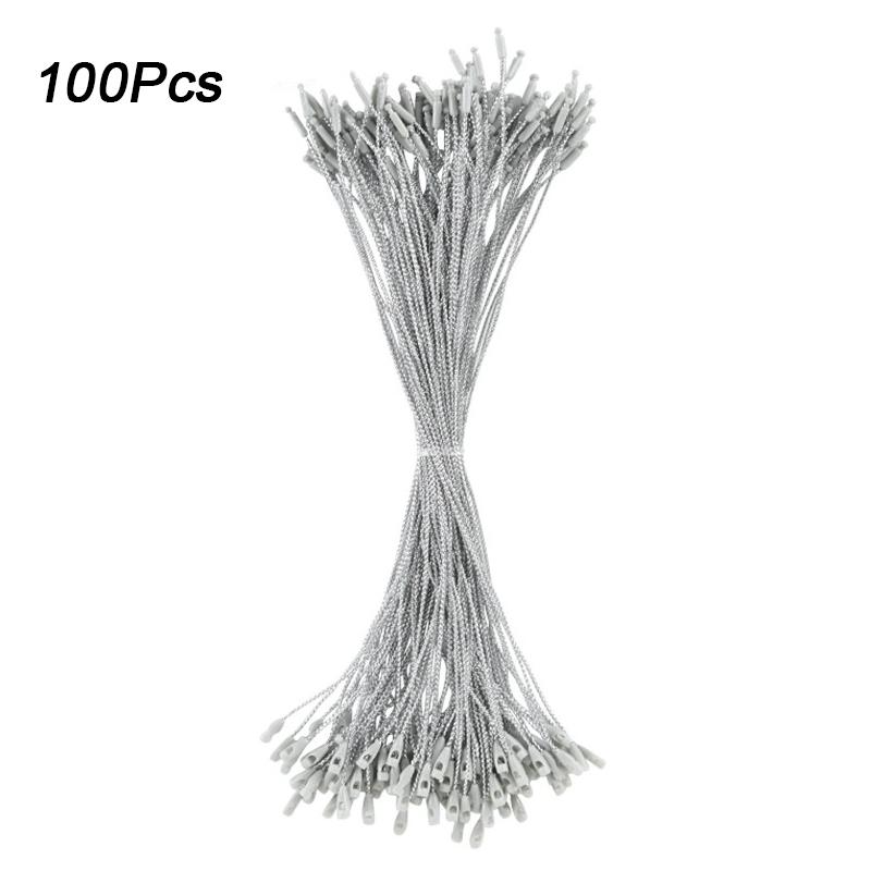 100PCS Gold Metallic Drawstring Ropes Sturdy Snap Closure Party Bullet Tip Festive Christmas DIY 20cm Xmas 20cm