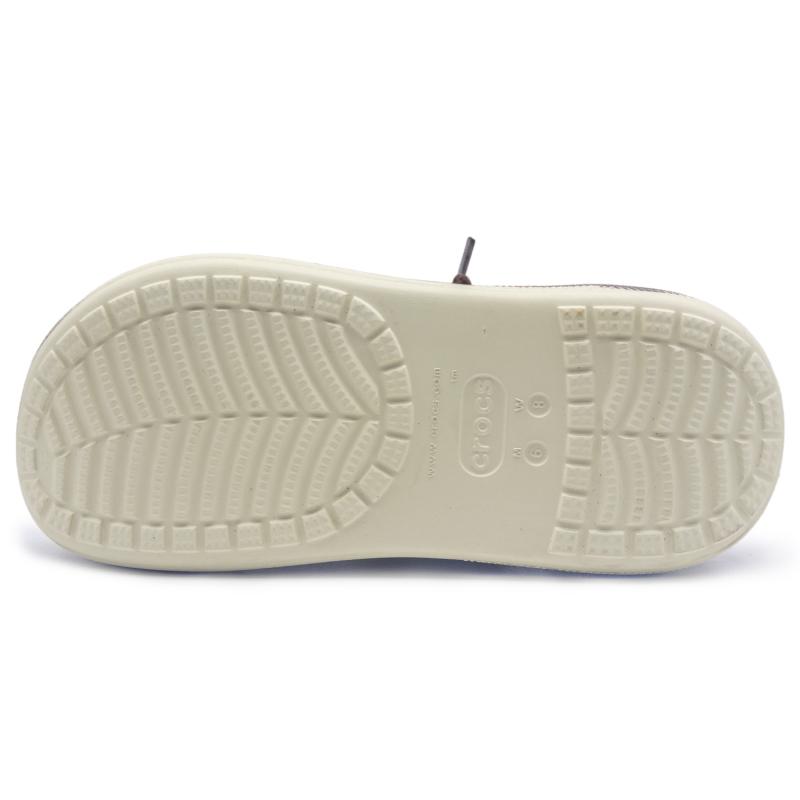 Crocs Crush Clog EVA GREAT WALK Xiongtu French Fries Pie Vibe Style Comfortable and Versatile Hole Shoes Unisex White