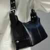 Women's Soft PU Underarm Bag Small Shoulder Bag Retro Female Purse Fashion Tote Handbag