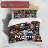 3pcs Duvet Cover Set (1*Duvet Cover + 2*Pillowcase, Without Core), Custom Name NFL Pattern Bedding Set, Home Bedroom Decor Gift