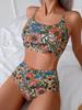 Women's One-Piece High-Waisted Printed Swimsuit - Sexy Bikini Separates