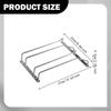 Glass Holder, Hanging Metal Rack, Practical Storage Under Kitchen Cabinets, Easy Assembly,