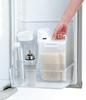 Airtight Rice Refrigerator Maintains 2kg Tightly Vertical and Horizontal Storage Container, Storage, Freshness, Capacity, White, Sealed, (Gasket